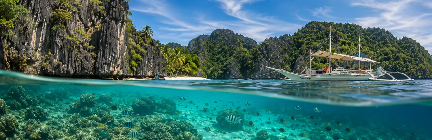 Coral Garden podczas Coron Reefs and Wrecks Tour